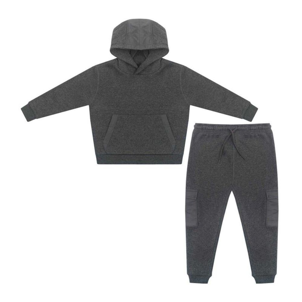 Firetrap Boys Infant Hoodie And Joggers Set / Charcoal